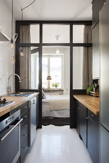 Entre la cuisine et le salon: cloison ou verrière e interiorconcept Verriere désign cuisine