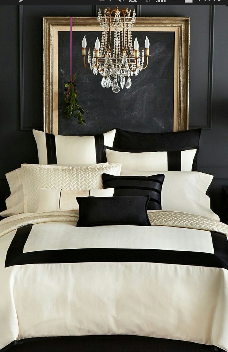 Décoration noir blanc or e interiorconcept