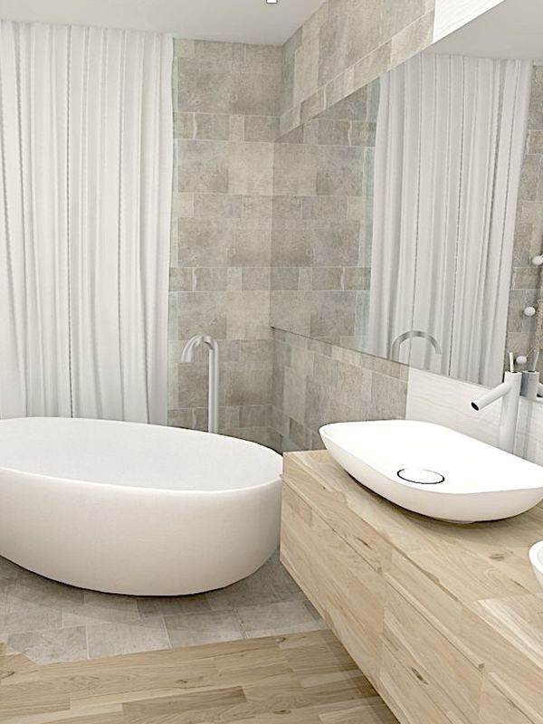 Salle de bain réaménagée