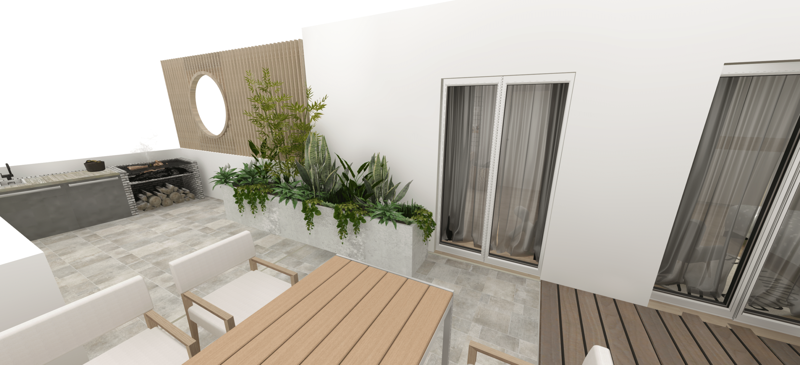Terrasse aménagée